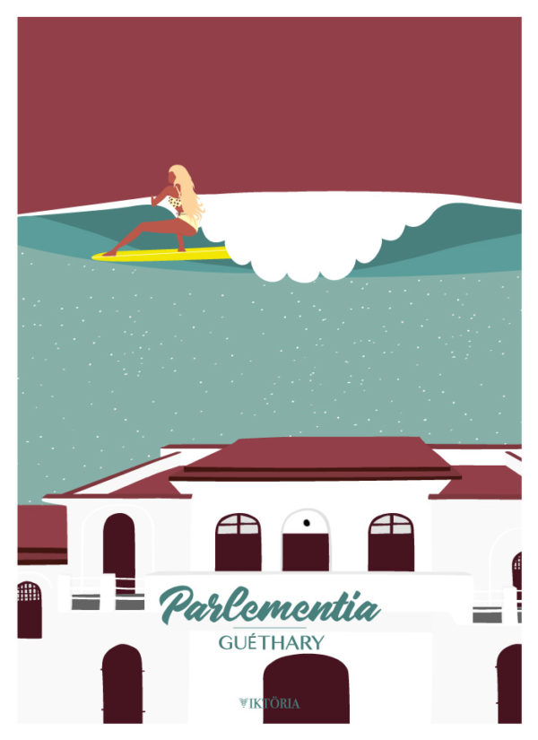 Affiches - Affiche de surf Biarritz - viktoria