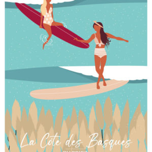 Posters - Poster de surf Biarritz - viktoria