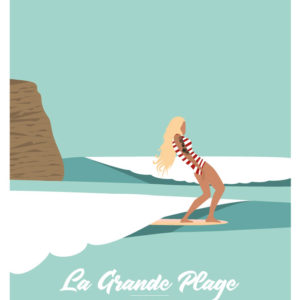 Affiches - Affiche de surf Biarritz - viktoria