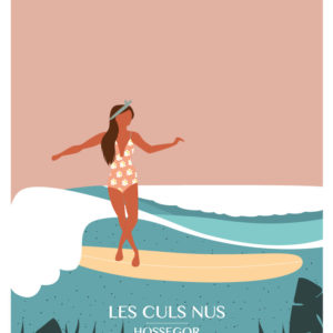 women on waves, illustration de surf