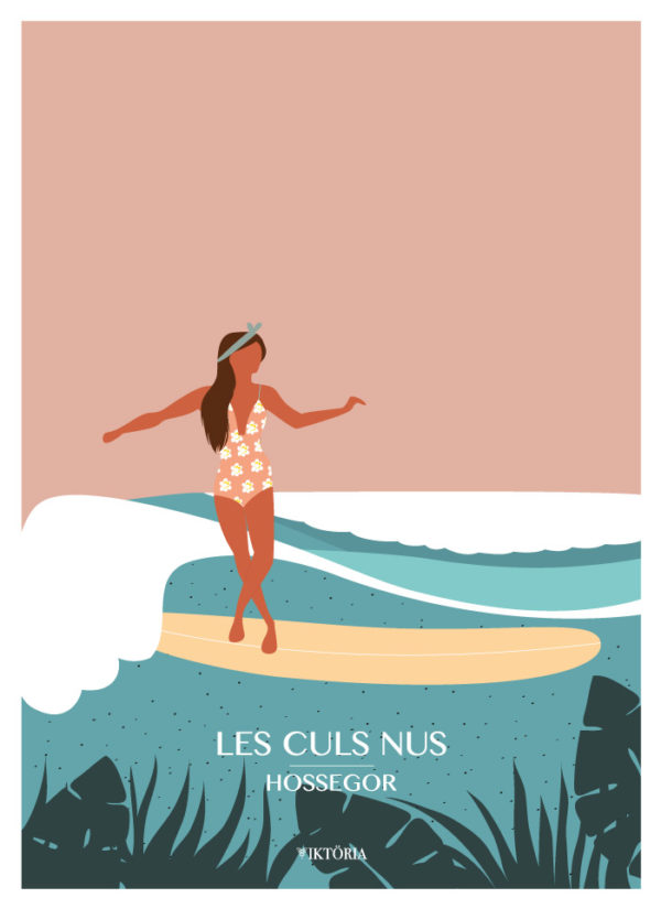 women on waves, illustration de surf