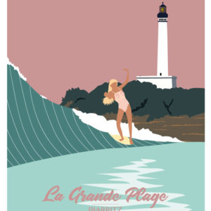 Affiches - Affiche de surf Biarritz - viktoria - Sac de surf - surfstrap