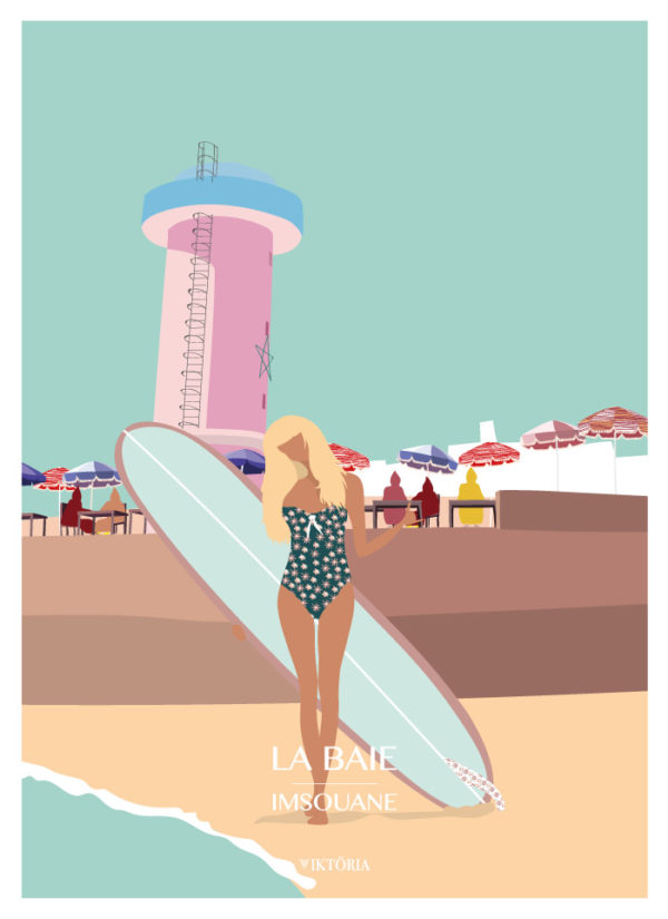 Affiches - Affiche de surf Imsouane- viktoria