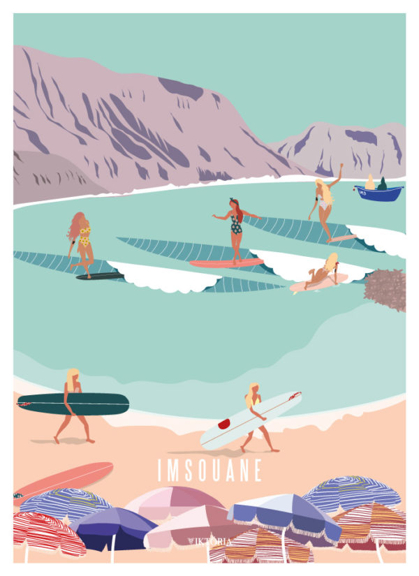 Affiches - Affiche de surf Imsouane- viktoria