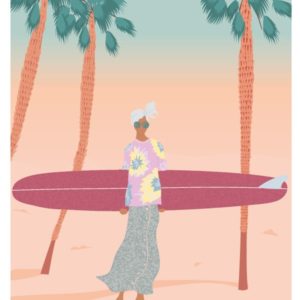 AFFICHE LES NENETTES Affiches - Affiche de surf BIARRITZ- viktoria