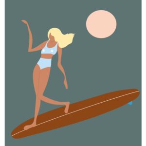 AFFICHE LES NENETTES Affiches - Affiche de surf BIARRITZ- viktoria