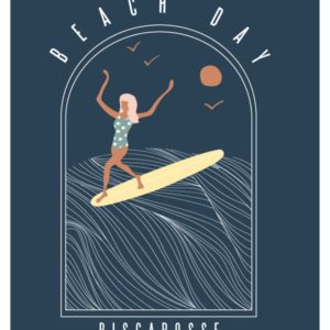 AFFICHE LES NENETTES Affiche de surf Biscarosse