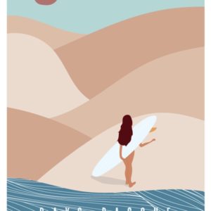 AFFICHE LES NENETTES Affiche de surf Pays Basque