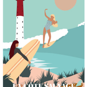 Royan - la côte sauvage - affiche