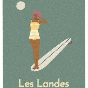 AFFICHE LES NENETTES Affiches de plage - Les surfeuses