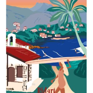 AFFICHE LES NENETTES HOSSEGOR AFFICHE SURF BIARRITZ