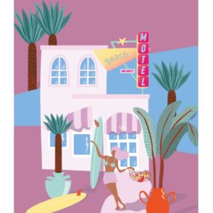 AFFICHE LES NENETTES HOSSEGOR AFFICHE SURF BIARRITZ