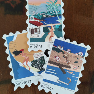 carte postale biarritz